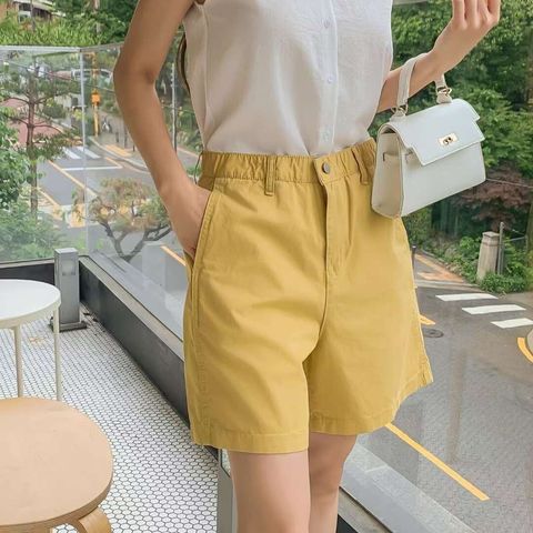 dodream-25 썸머누누3부겨자-20-經典百搭短褲-黃色. 深藍. 象牙白-F-$1380-01
