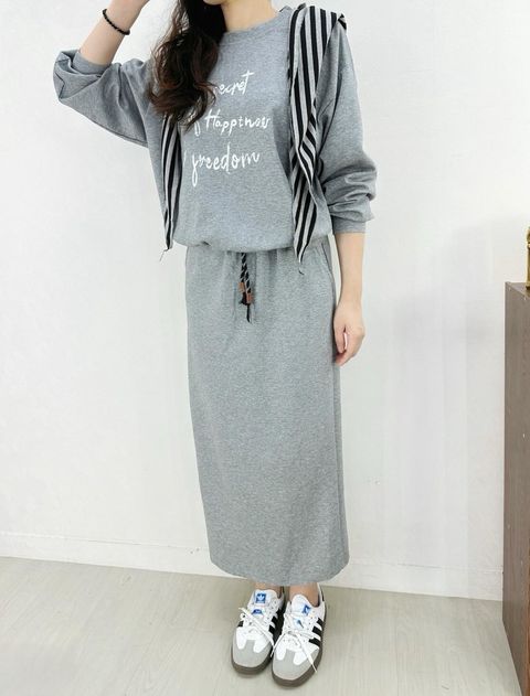 11_0919_25738_38_真三件字母休閒長裙套裝_黑色灰色_F_$880  (1)