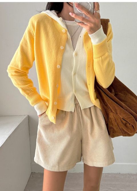 23-OCT05.12858-24950114-假兩件連帽針織小外套-黃色. 深灰. 淺灰-F-01