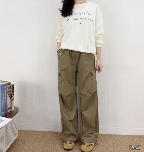 11-7602-20250054-多口袋工裝褲-黑馬布-微彈性黑色. 深灰. 卡其-F-01