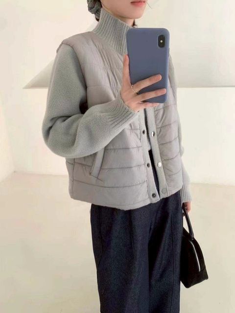 Circle_1016_6032_52_造型小立領鋪棉拼接水貂絨外套_象牙白灰色黑色_F_$1280  (1)