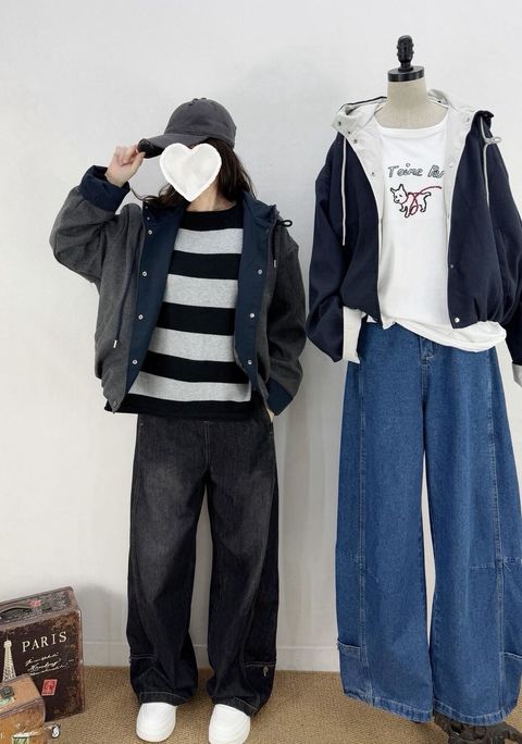 11_1022_J25755_50_率性撞色連帽鋪棉外套_灰色藍色_F_$1180  (1)