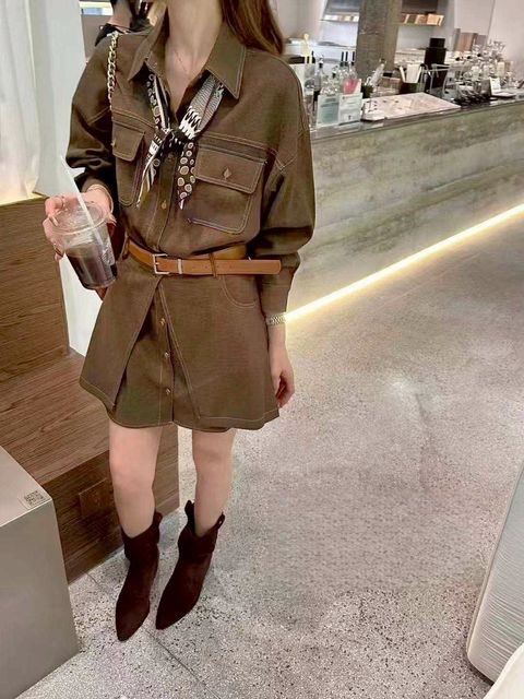 Circle_1020_9831_48_復古車線牛仔襯+半身裙套裝_咖啡藍色_F_$1180  (1)