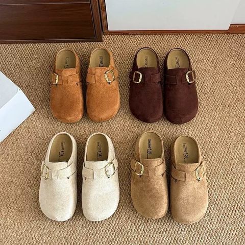 Honey bun_1003_22109_45_經典皮帶釦內增高勃肯鞋_米白卡其駝色咖啡_225-25_底高5cm_$790  (1)