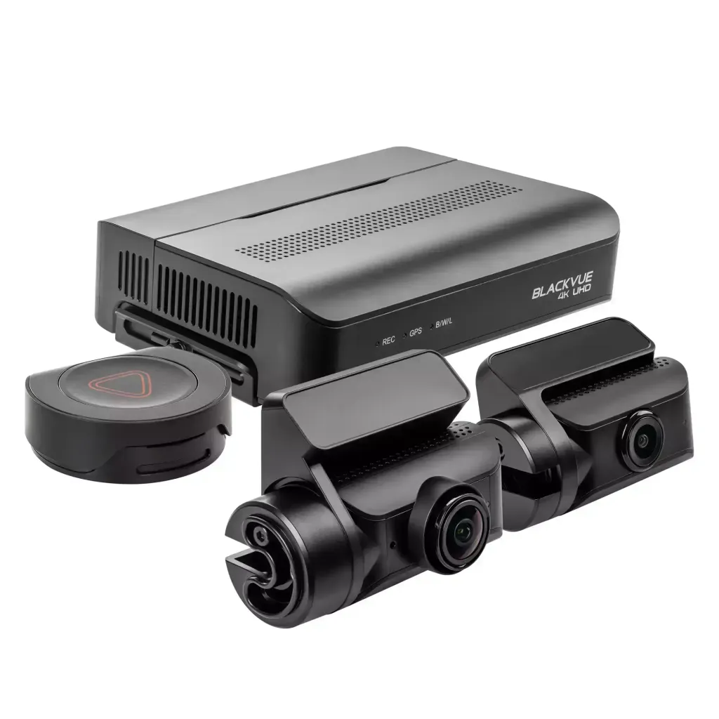 BlackVue DR970X BOX PLUS with S.O.S. button (left view)