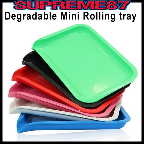 Degradable tray