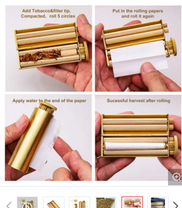 Screenshot 2024-08-06 at 11-27-20 Amazon Tiktok Hot Sale Manual Brass Cigarette Tobacco Rolling Machine Roller - China Brass Rolling Machine and Roller price