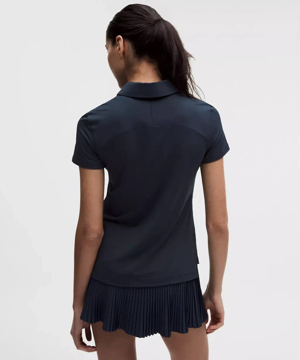 Quick-Dry Short-Sleeve Polo Shirt Straight Hem_back