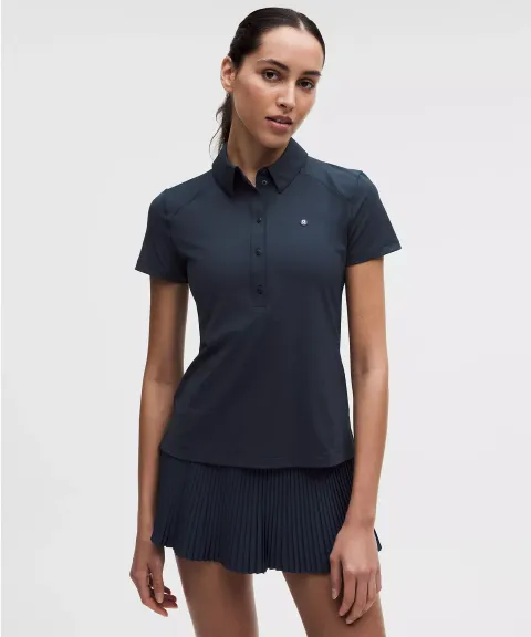 Quick-Dry Short-Sleeve Polo Shirt Straight Hem_front