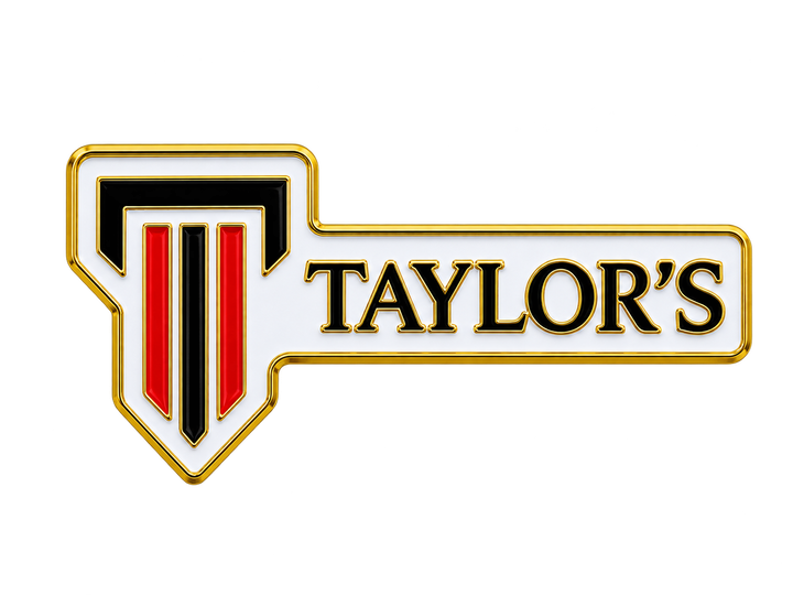 Taylor’s Gold Crest Enamel Badge