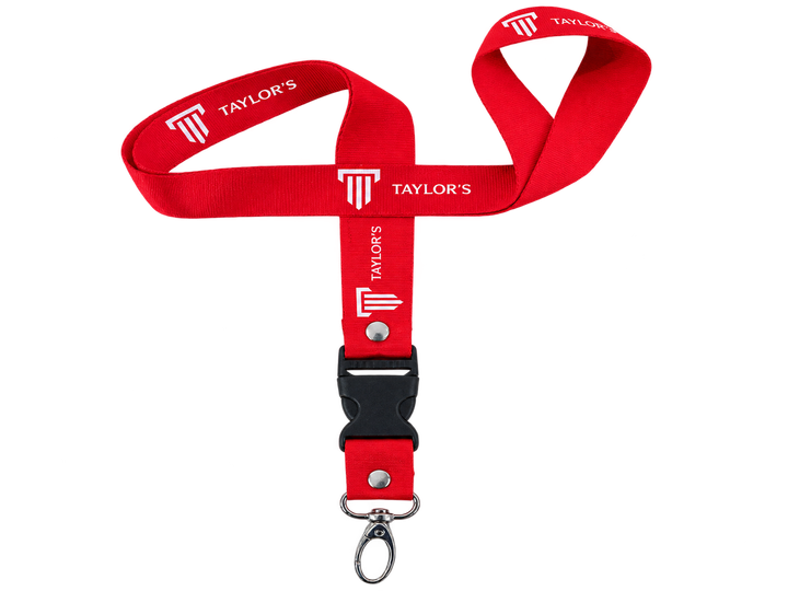 Red Taylor’s Lanyard with Buckle and Clip