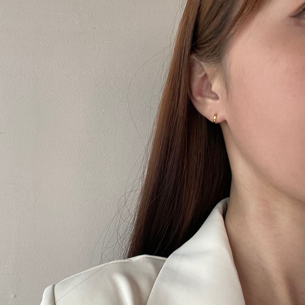 歐美簡約金圈耳環-2