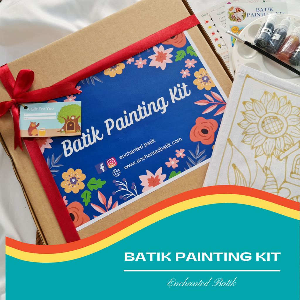 Batik DIY painting kit, Mandala Coloring