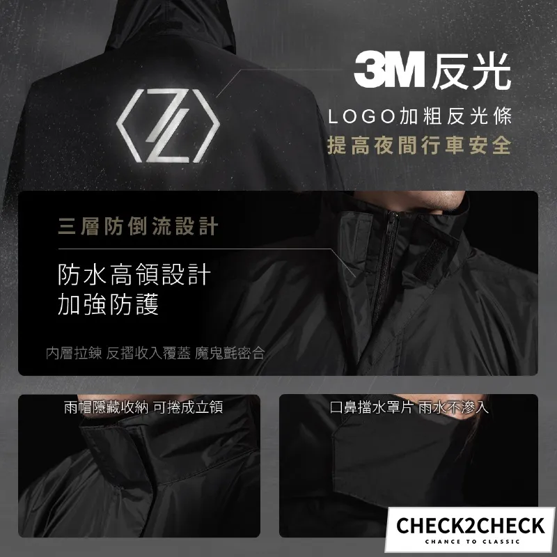 check2check雨衣蝦皮方型07