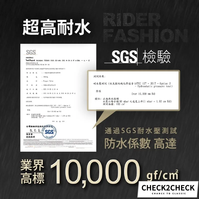check2check雨衣蝦皮方型10