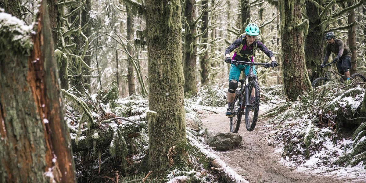 Clearing Obstacles on a Mountain Bike