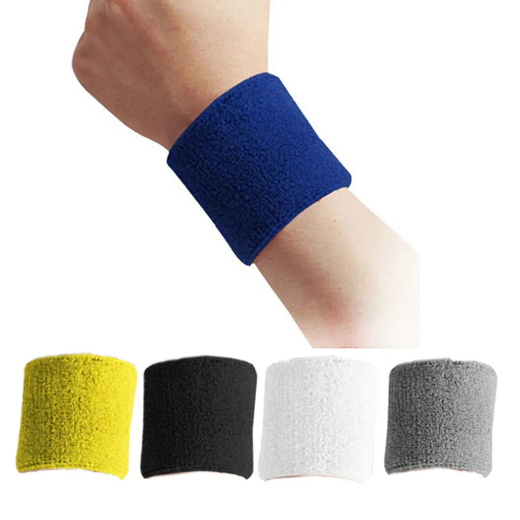 1PCS Cotton Protective Wristbands Sport Sweatband Hand Band Sweat Wrist  Support Brace Wraps Gym Volleyball Basketball – DR Sports