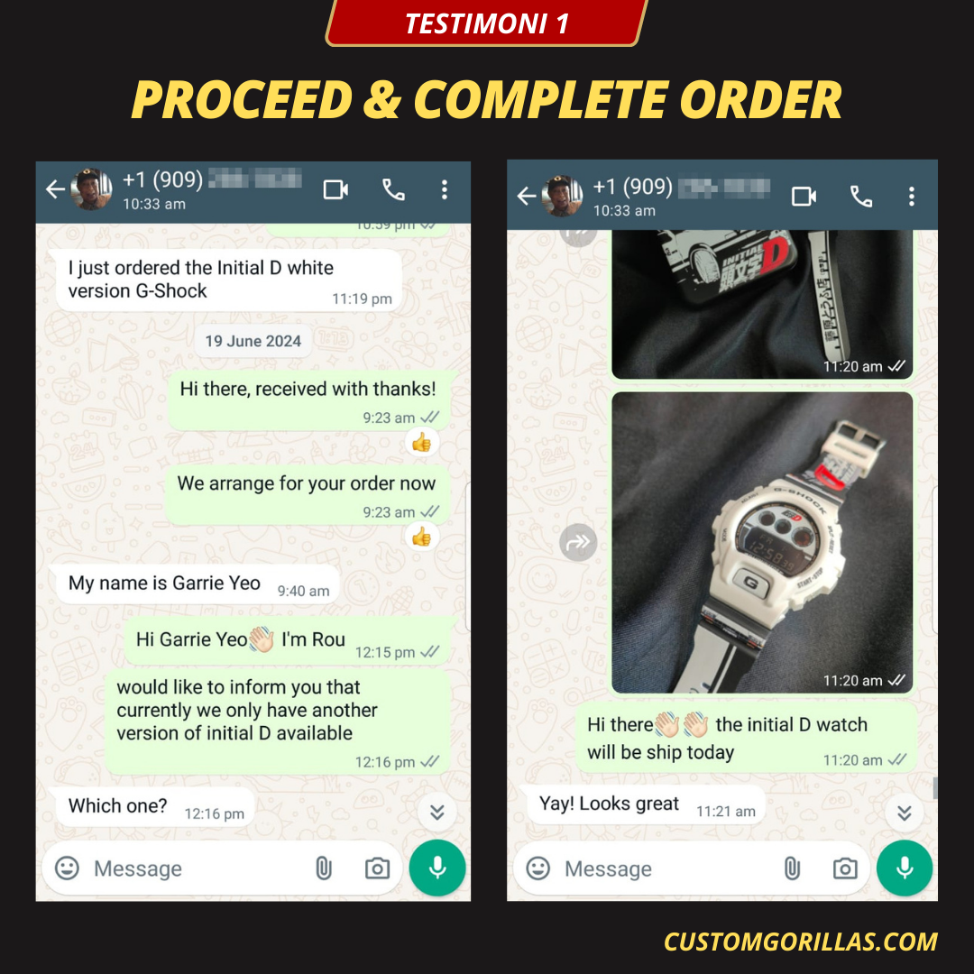 International custom watch customer testimonial