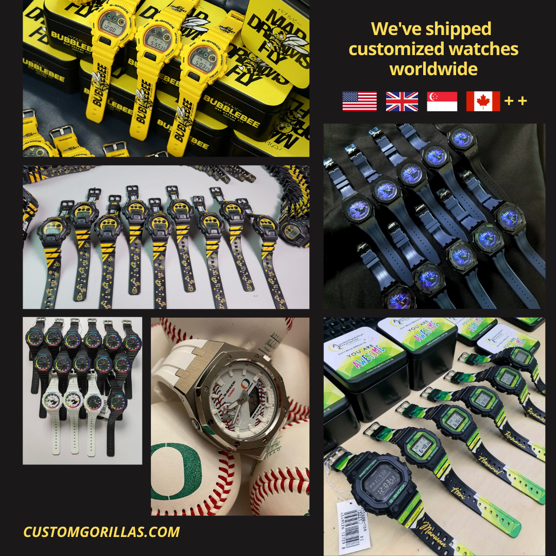 Worldwide bulk custom watch projects by Custom Gorillas