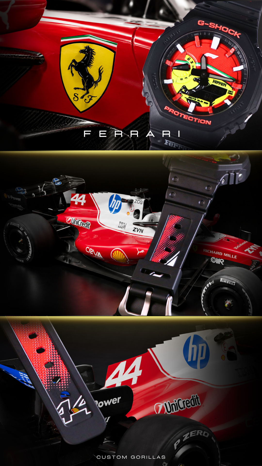 F1 Ferrari GA-2100 Watch Inspiration Poster