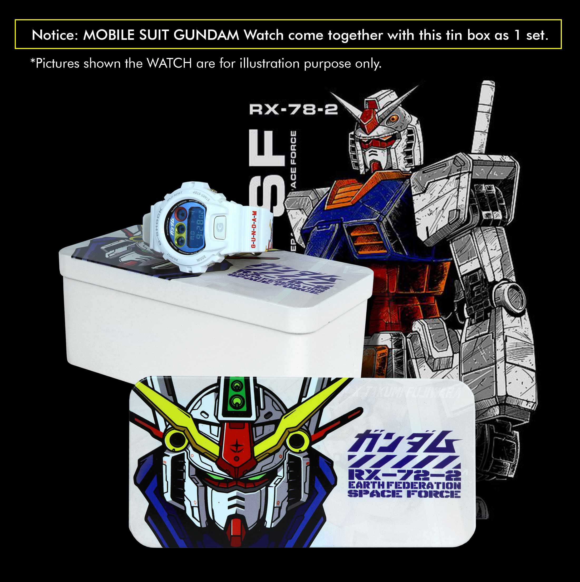 Gundam Collection Tin Box