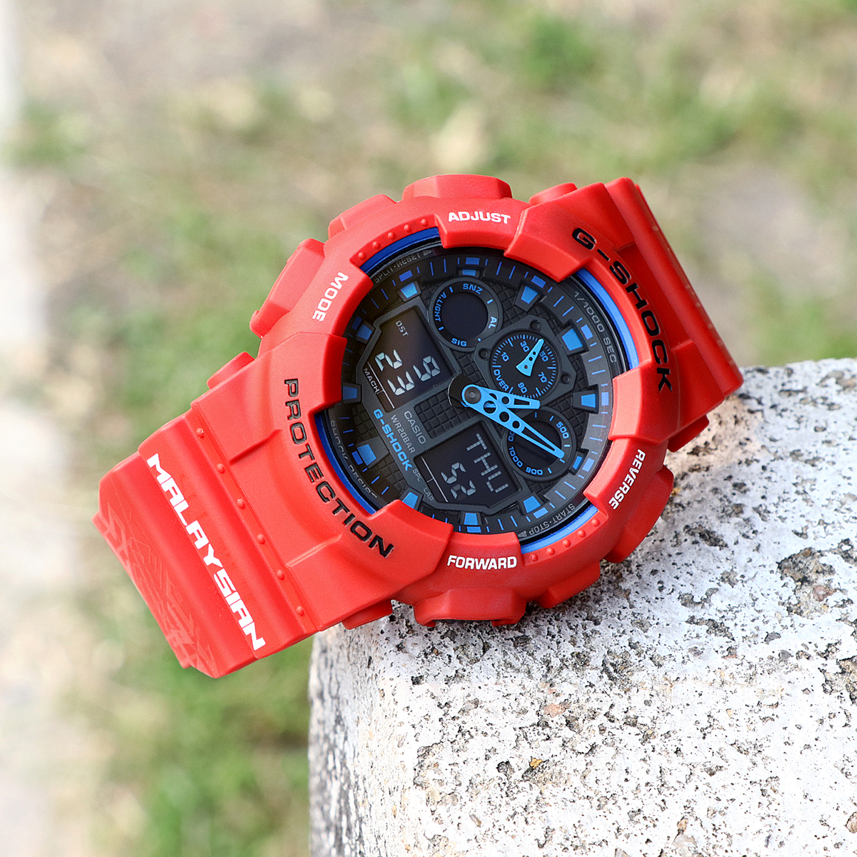 Rog Asus Republic Of Gamers Custom Matte Red Ga 100b 4a Led Auto Light Unisex Digital Watch New Design Custom Gorillas