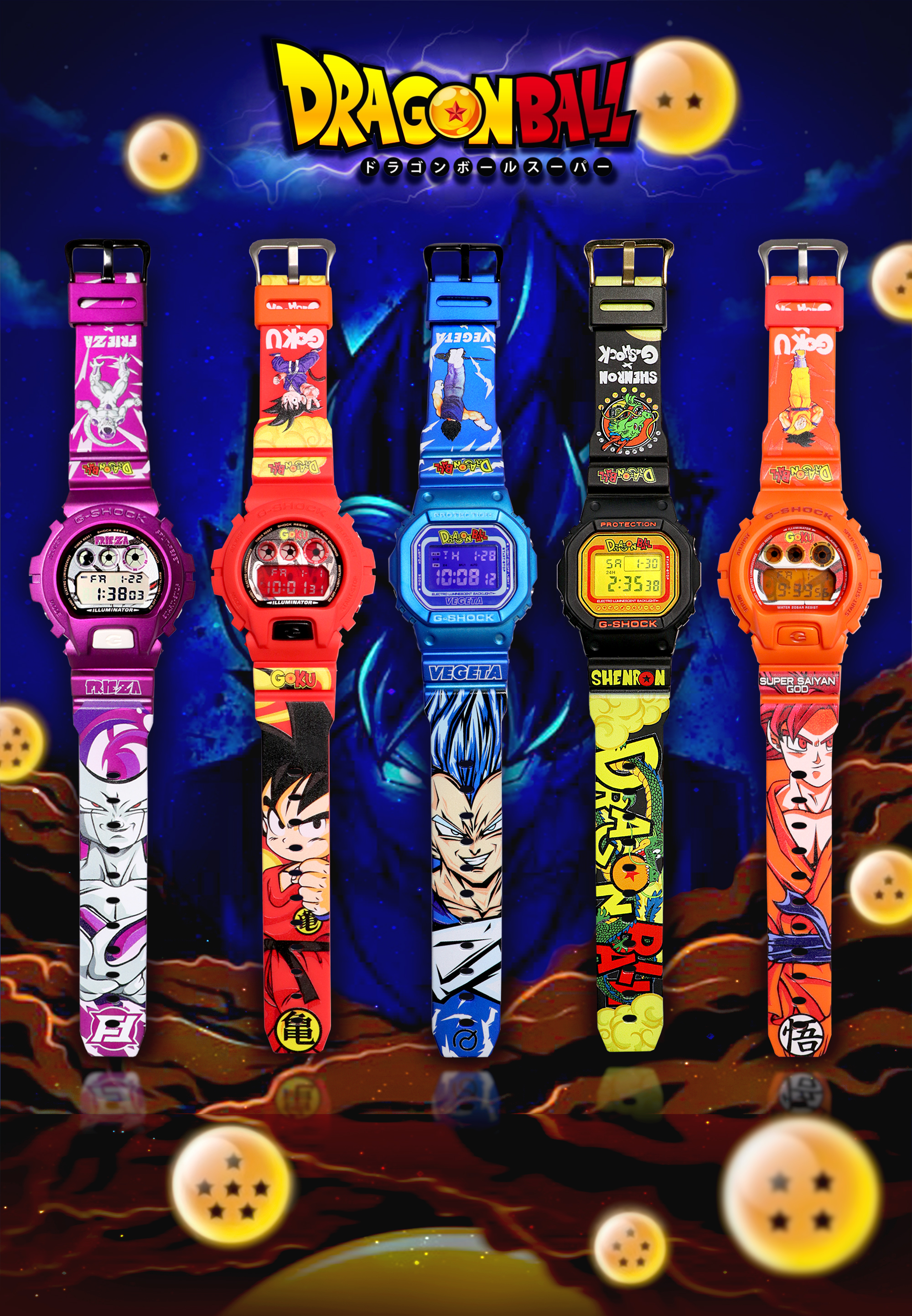 G-Shock DW-6900 Goku Kid, Son Goku Digital Watch | Goku Watch | DBZ Dragon  Ball Watch | Anime Watch – Custom Gorillas