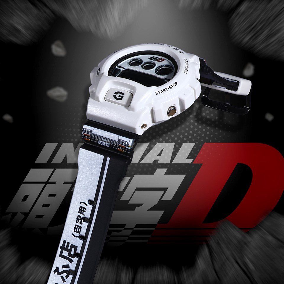 Initial D Special Edition White Ver G-Shock DW-6900 Watch