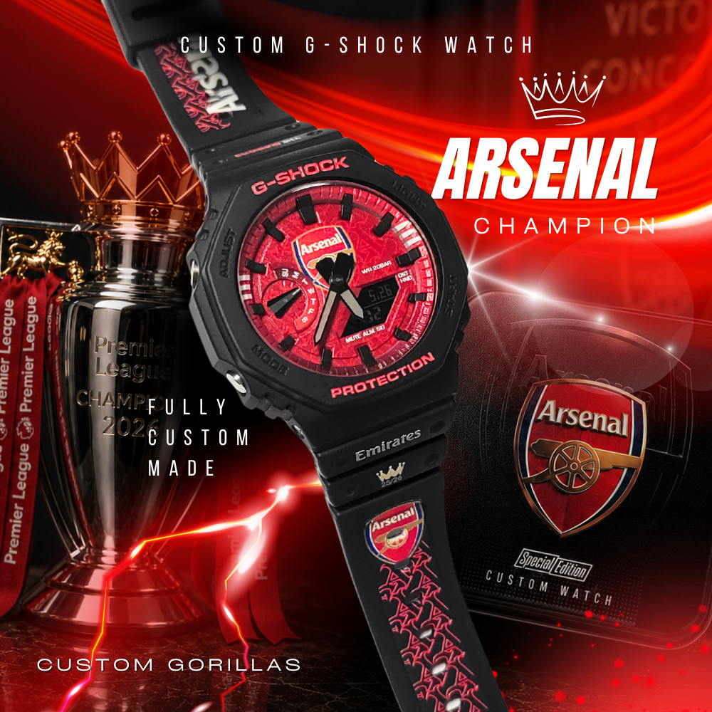 Custom Arsenal Champion G-Shock GA-2100 CasiOak Watch – Custom