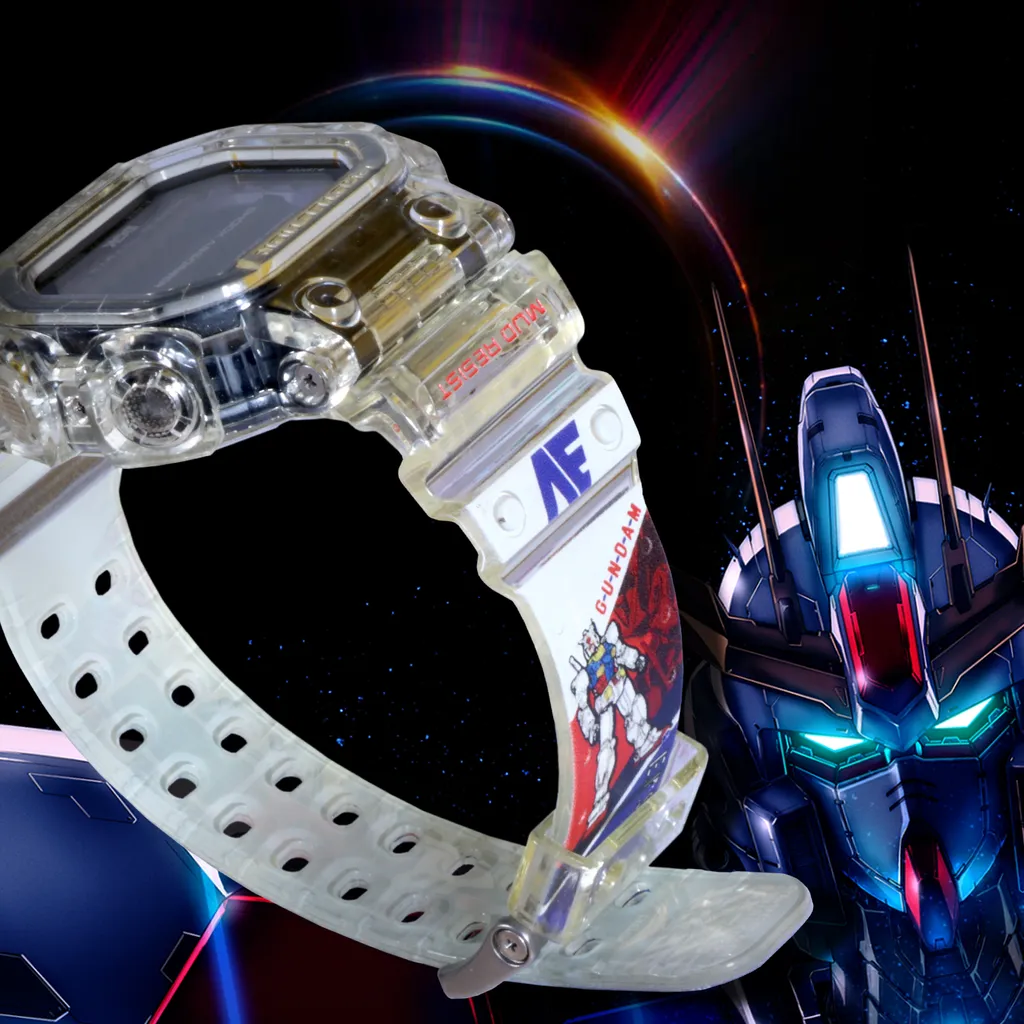 MOBILE SUIT GUNDAM Custom Design Transparent G-Shock Watch MOBILE SUIT GUNDAM Custom Design Transparent G-Shock Watch