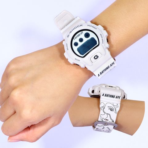 希少！A BATHING APE x G-SHOCKホワイト 使用感あり動作品 希少！A BATHING APE x G-SHOCKホワイト 使用感あり動作品 希少！A BATHING