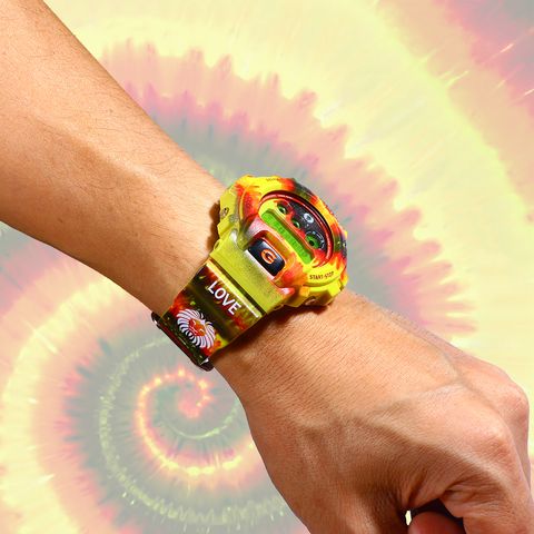 Rasta One Love Custom Design on authentic G-Shock White Digital