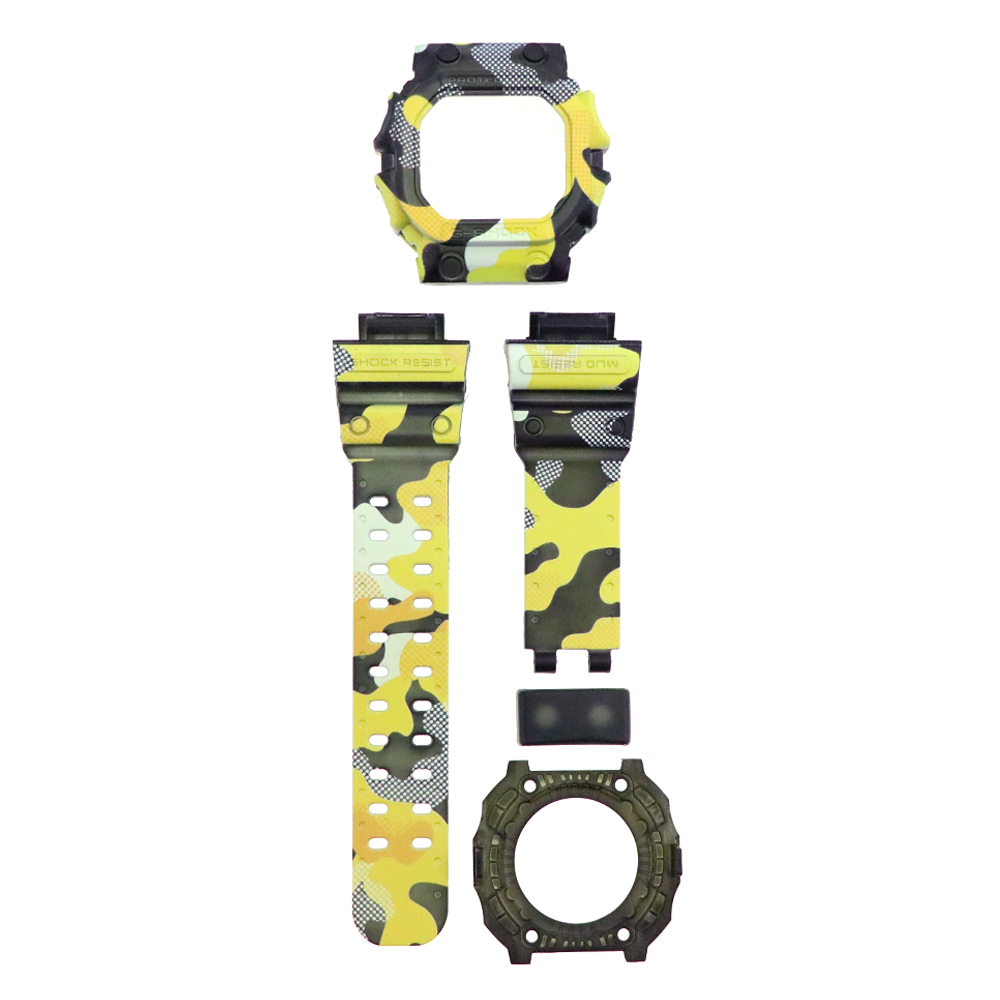 Yellow Camo Design - GX-56 Band & Bezel – Custom Gorillas