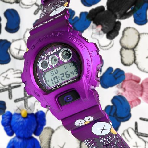 G-Shock DW-6900 Purple Satin KAWS BFF Special Custom Design G-Shock DW-6900 Purple Satin KAWS BFF Special Custom Design