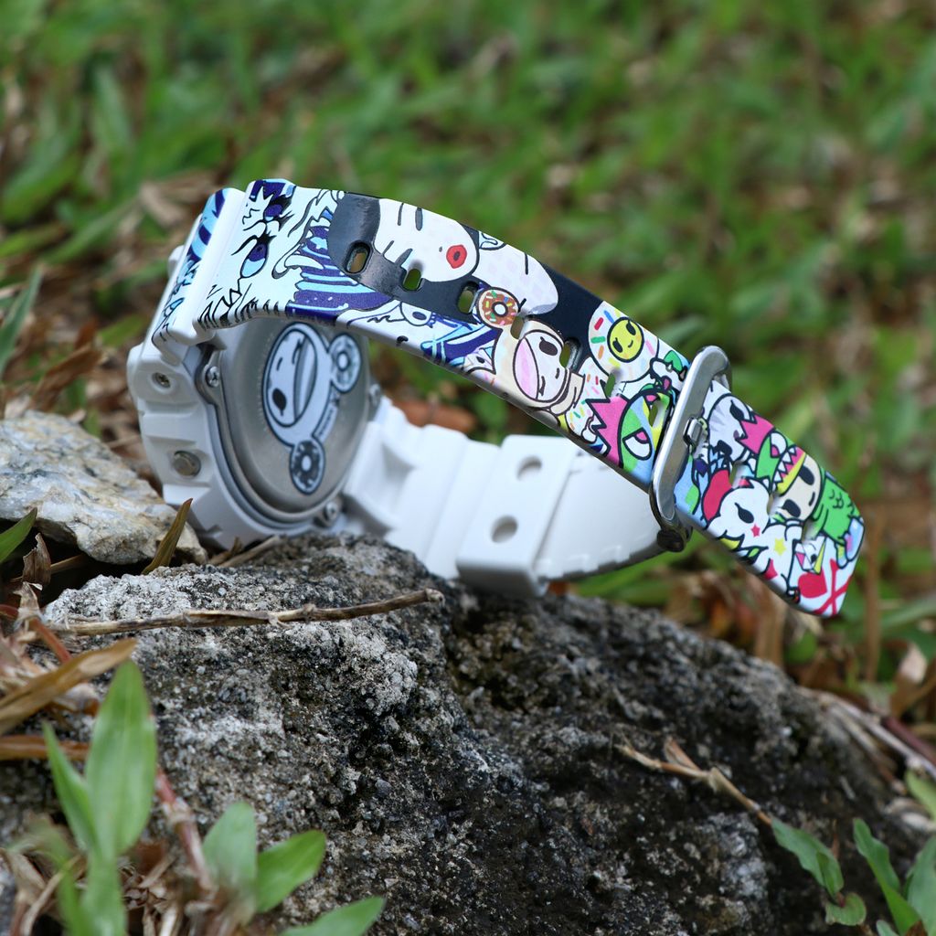 Tokidoki Custom Design G-Shock Watch on authentic G-Shock Tokidoki Custom Design G-Shock Watch on authentic G-Shock