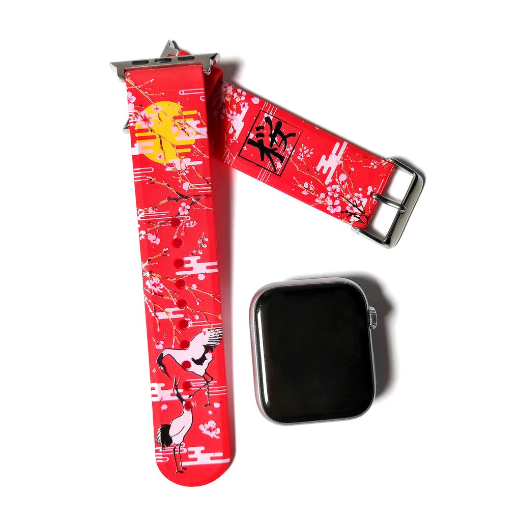 Japan Sakura 2 TPU Wrist Strap Apple Watch Band 38mm /42mm /44mm for iWatch  Series 4 3 2 1 – Custom Gorillas