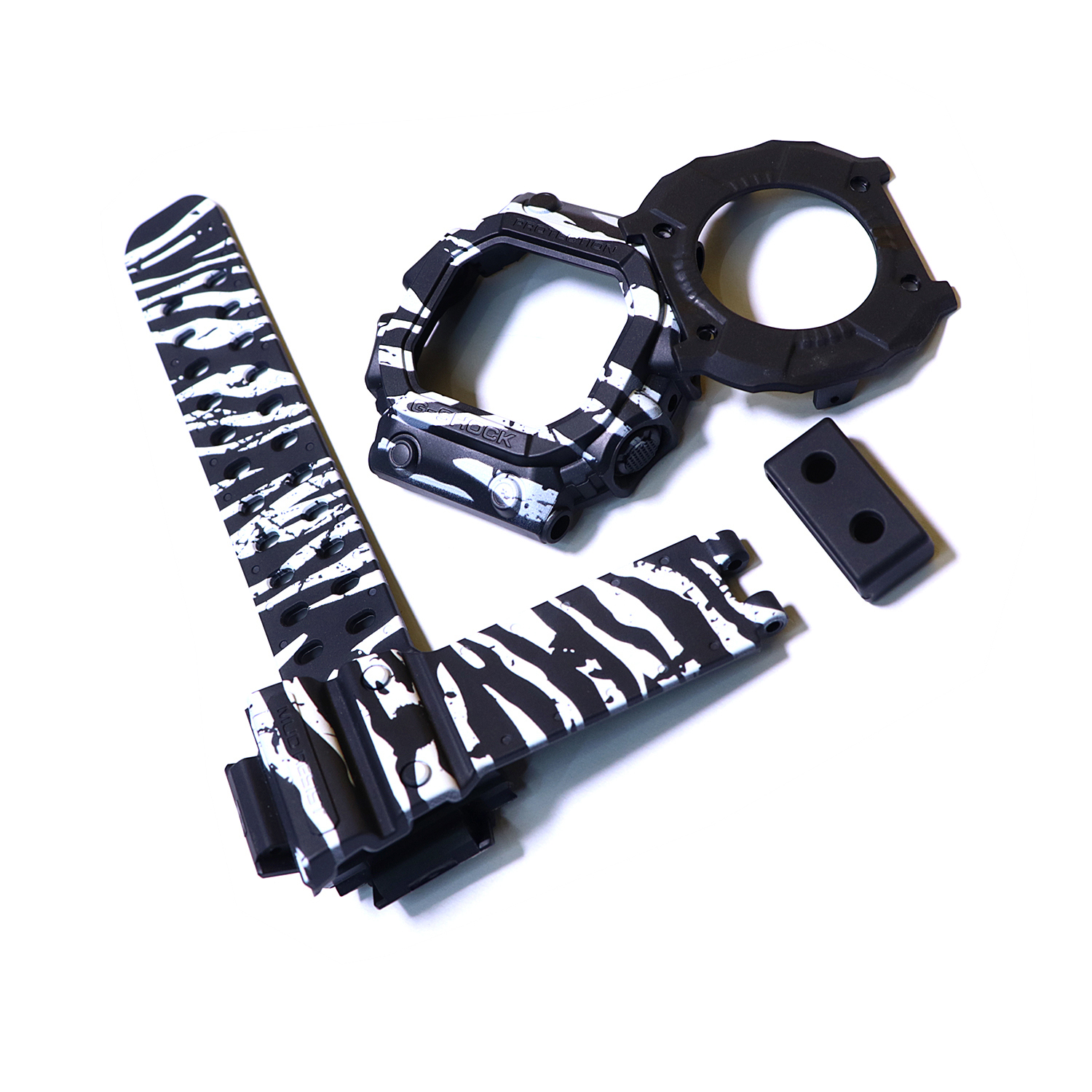 Zebra Pattern GX 56 Black Band Bezel G Shock Accessories