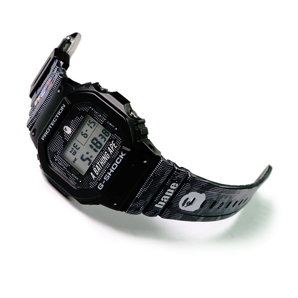 WGM x Bape Custom Design on DW-5600 G-Shock Watch – Custom WGM x Bape Custom Design on DW-5600 G-Shock Watch – Custom