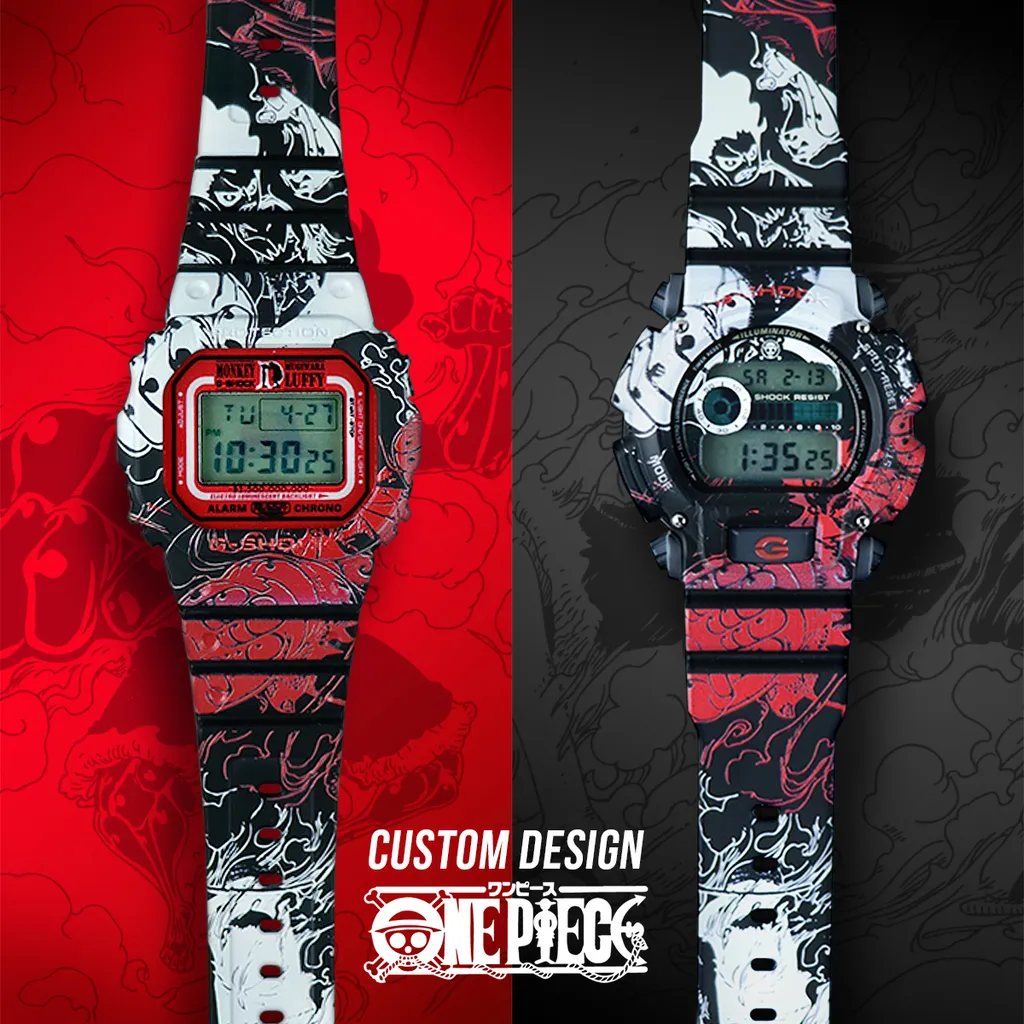 One Piece Custom Design G Shock Watch Custom Gorillas