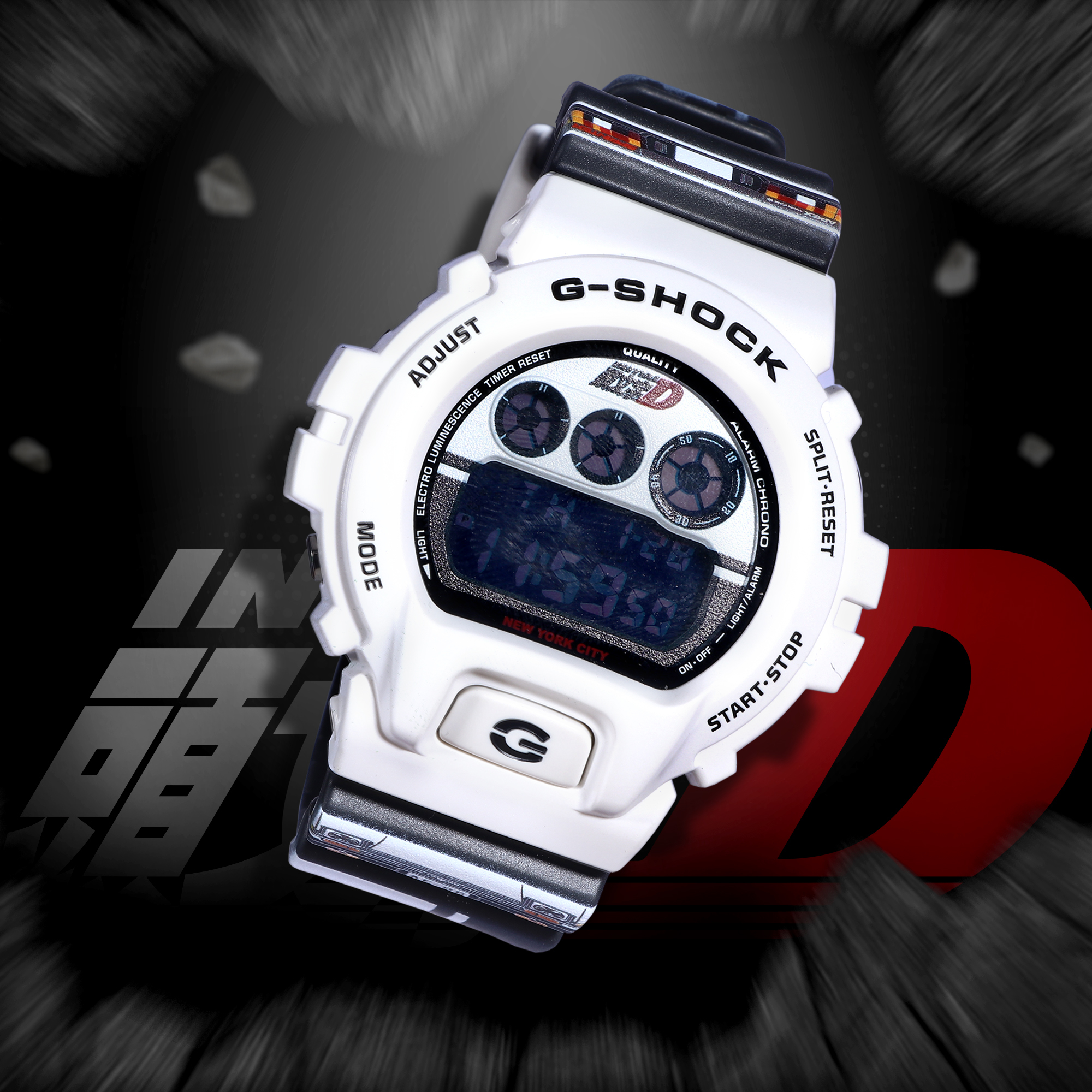 dw-6900 Initial D G-Shock 文字頭D 海外ファッション