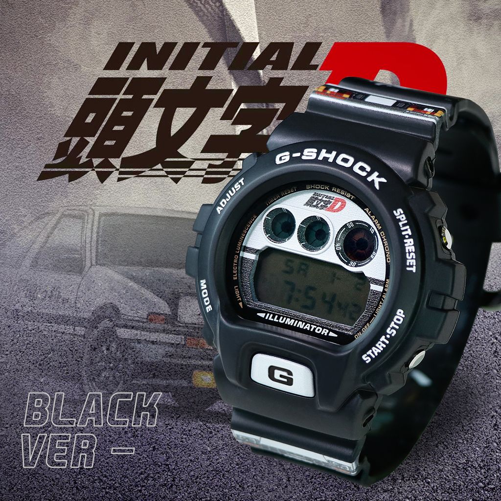 Initial D Special Edition DW-6900 Black G-Shock Watch – Custom Gorillas