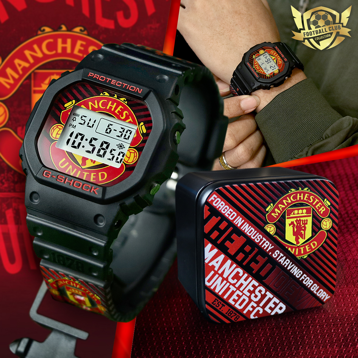 Man United (Premier League) Football Club DW-5600 G-Shock Watch