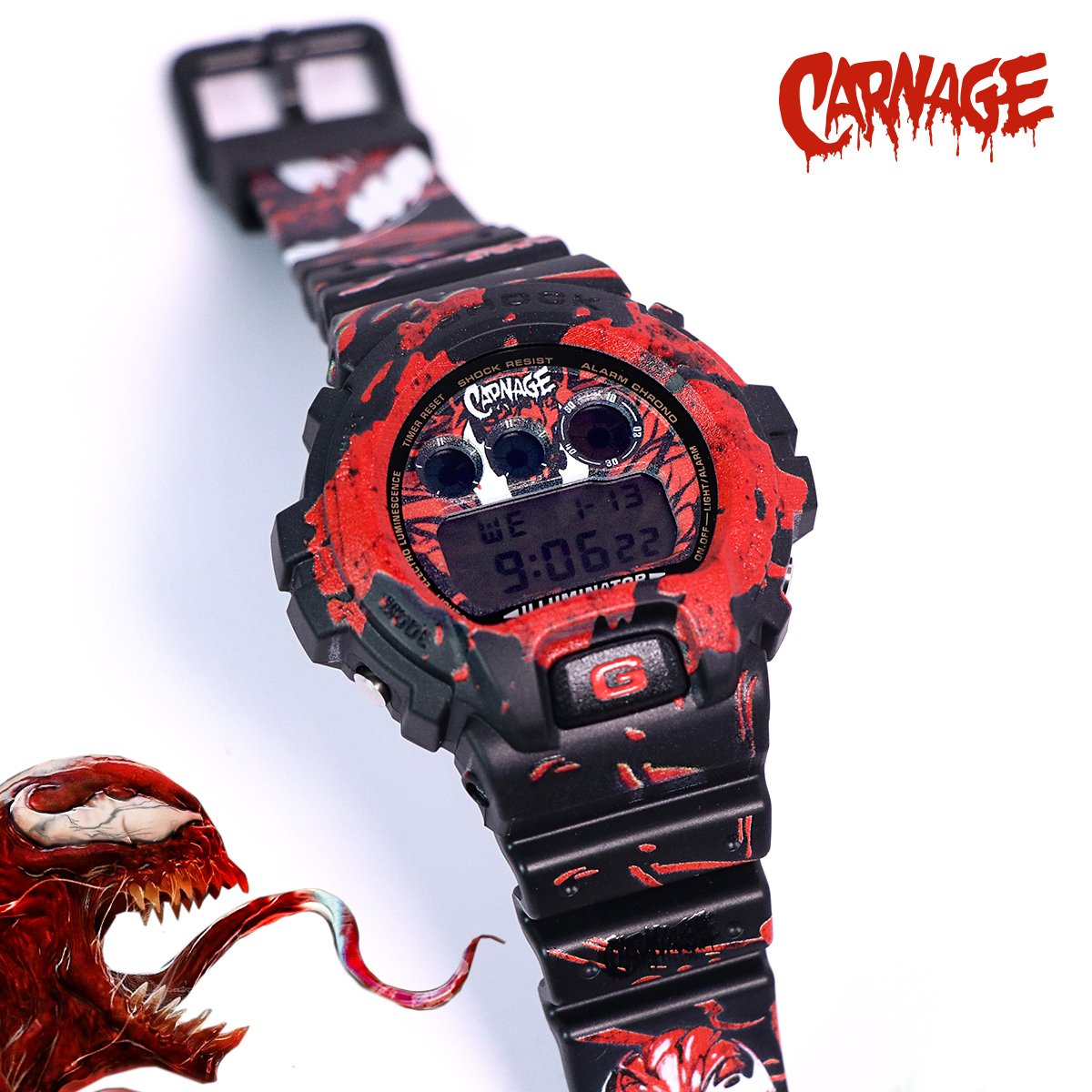 新品　G-SHOCK DW-6900CM-2JF Customize-G 限定 Carnage G-Shock Custom on DW-6900 Watch – Custom Gorillas