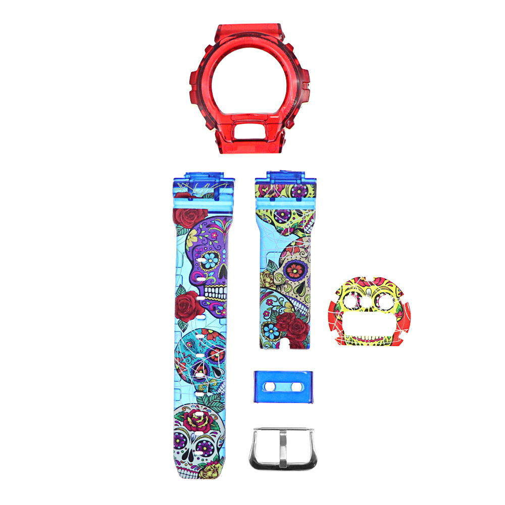 Sugar Skull Ver 2 DW-6900 G-Shock Band & Bezel – Custom Gorillas