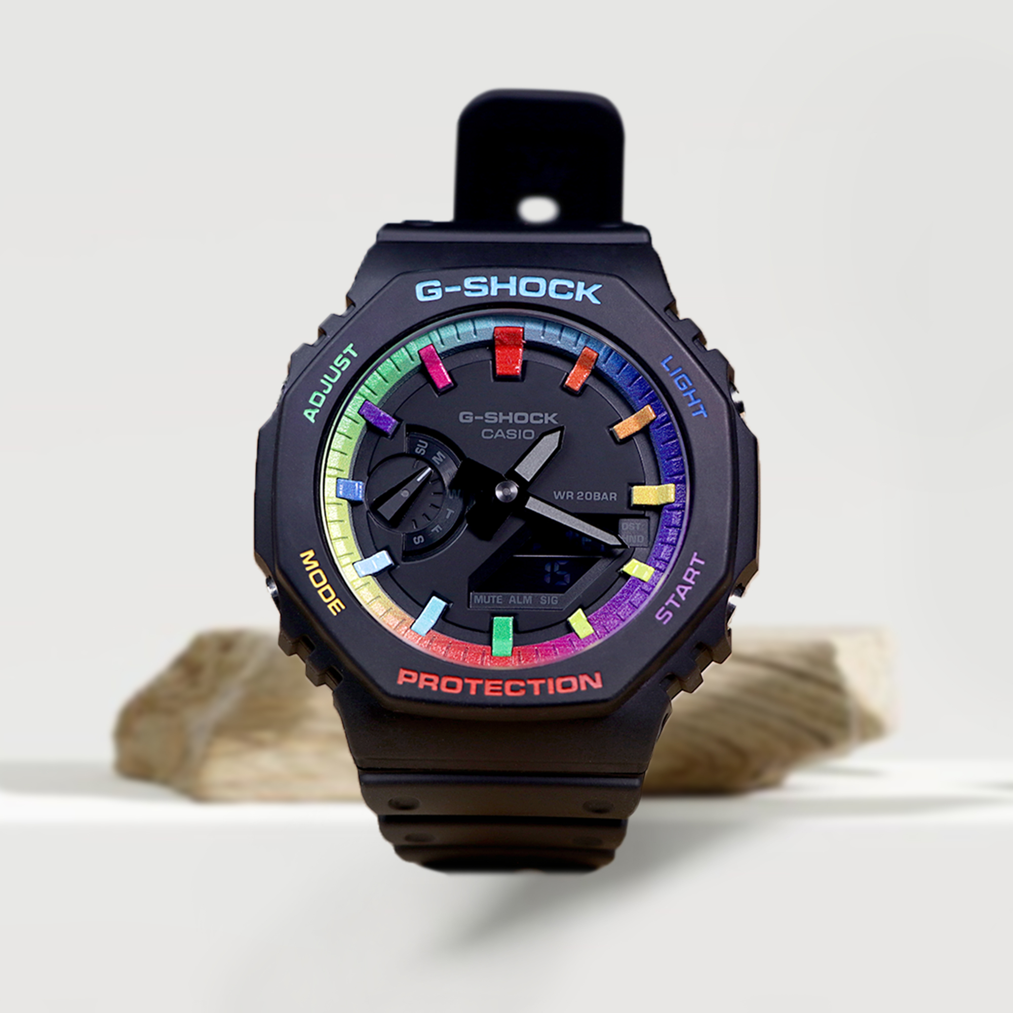 Rainbow Premium G-Shock GA-2100 Sport Watch – Custom Gorillas