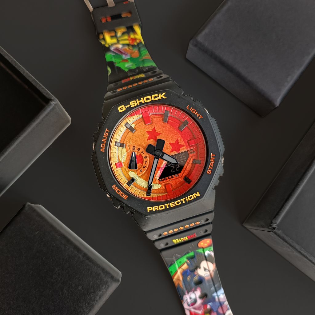 Custom Akira Toriyama Dragon Ball G Shock GA 2100 CasiOak Watch