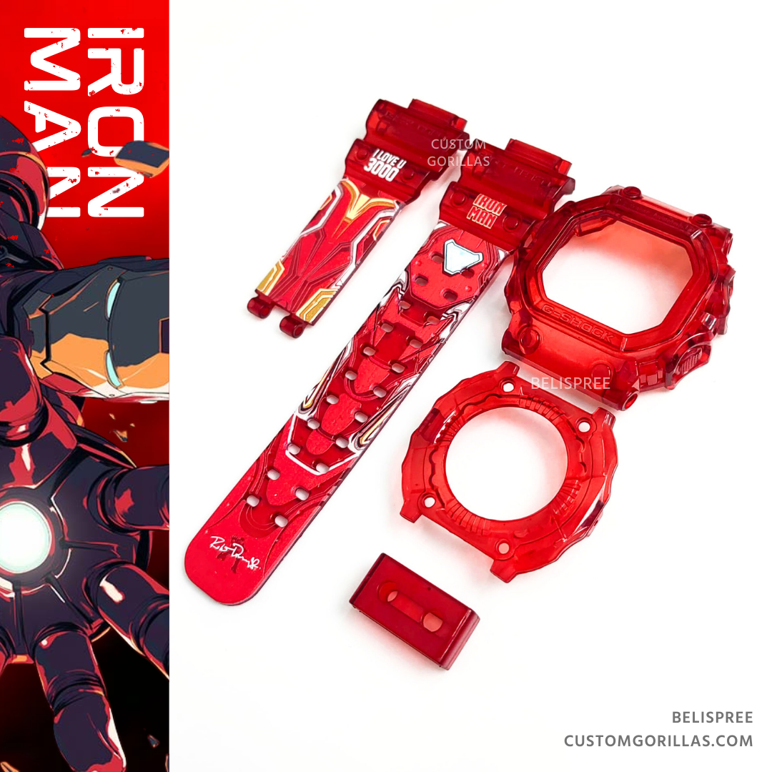 Iron Man GX-56 Black Band & Bezel – Custom Gorillas