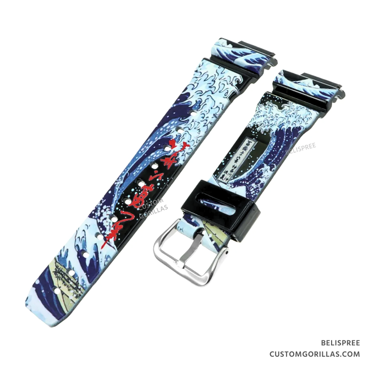Wave of Kanagawa DW-6900 G-Shock Band & Bezel – Custom Gorillas