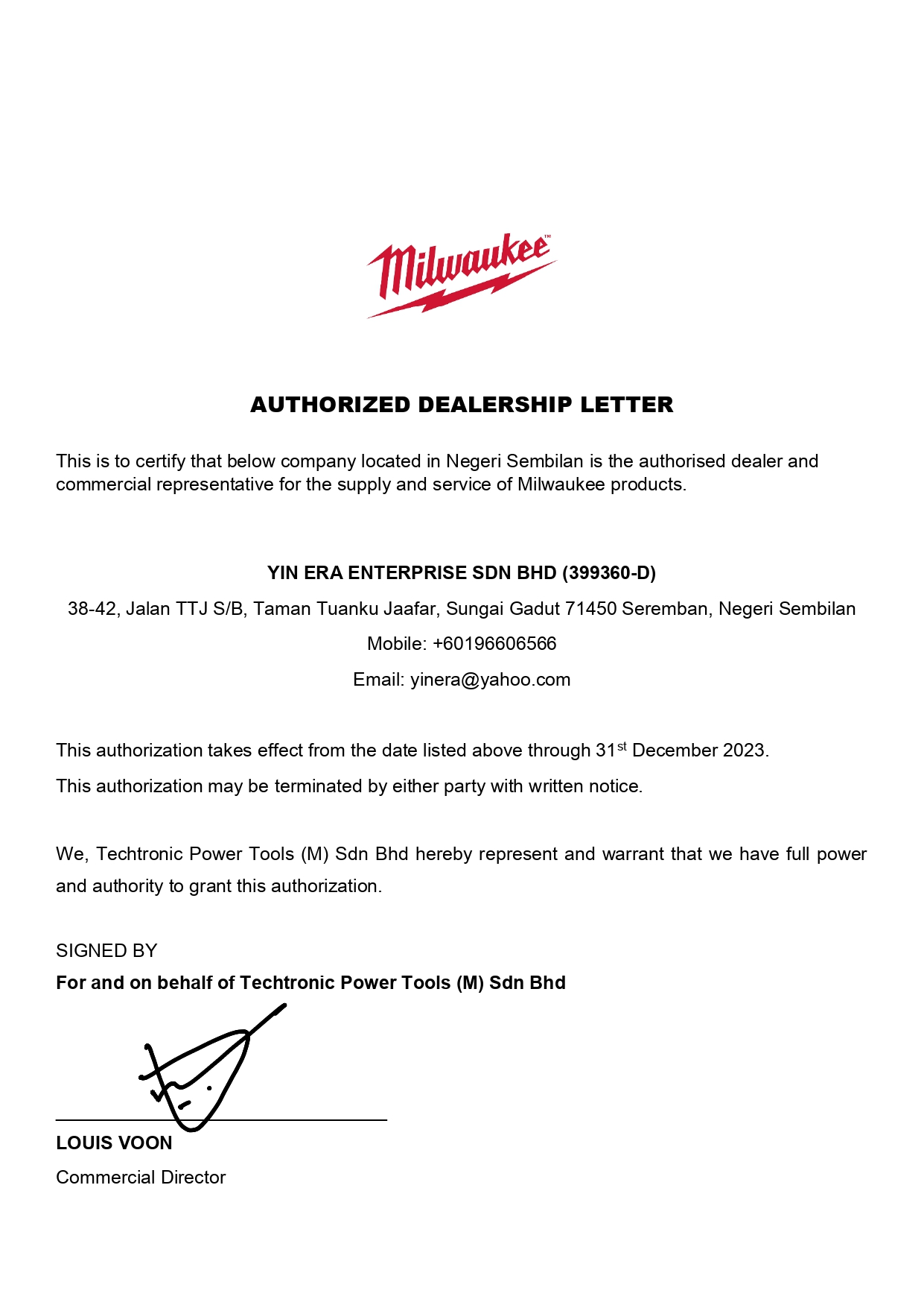 Authorized Dealership Letter - Yin Era Enterprise Sdn Bhd_page-0001