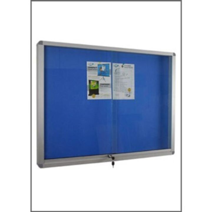 VELVET NOTICE BOARD SLIDING GLASS CABINET-420x420
